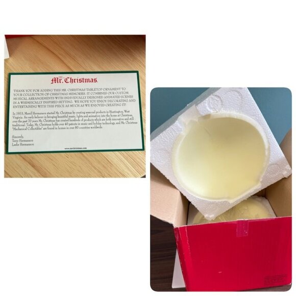 2007 Mr. Christmas Large Animated/Music/Lights Red Christmas Ornament w Box Vtg - Picture 8 of 9